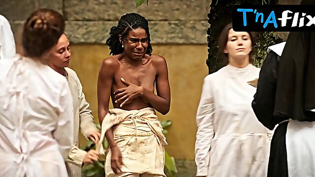 Indira Nascimento Breasts Scene in Madam Beja