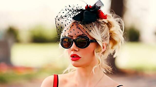 Adorable blonde with huge boobs Ivy Wolfe fucked in the doggy style