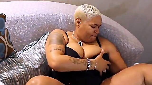 Blonde Ebony Milf Swallows Young Dick