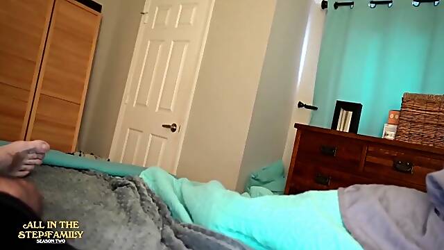 Moved In With Stepmom And We Have To Share A Bed! Kymber Leigh