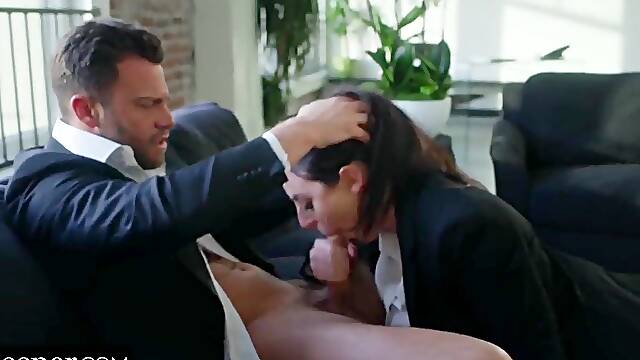 Deeper. Seth submits to dom boss Angela White