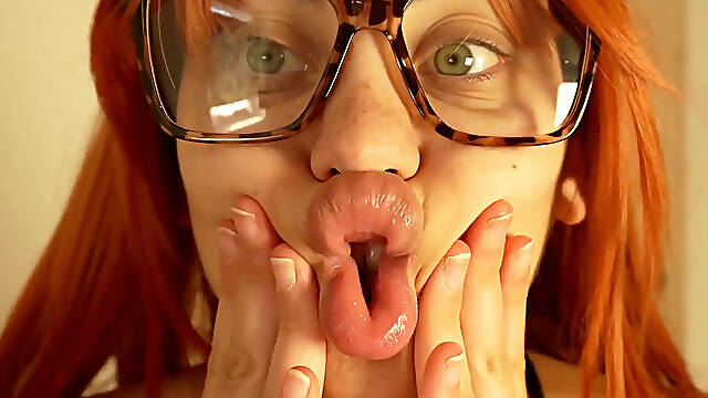 Blonde Stepsister Does Face Fetish and Makes Body Asmr Sounds with Her Body Her Mouth and Face Then Masturbates and